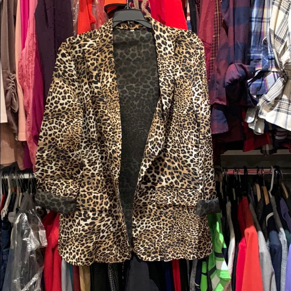 Animal print jacket